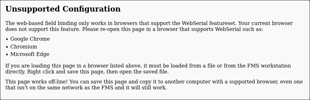fail modal