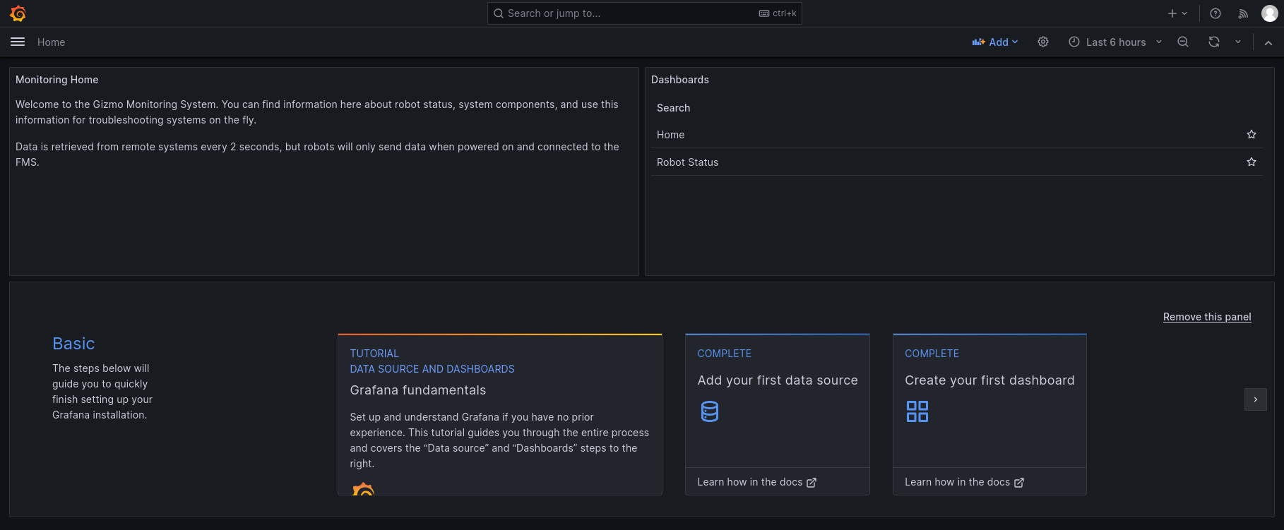 Grafana Home