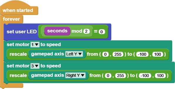 Full basic robot program